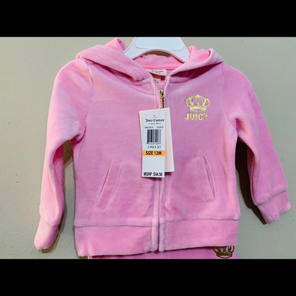 Baby Juicy Couture Velour Tracksuit 12M NWT $64 - Picture 4 of 8